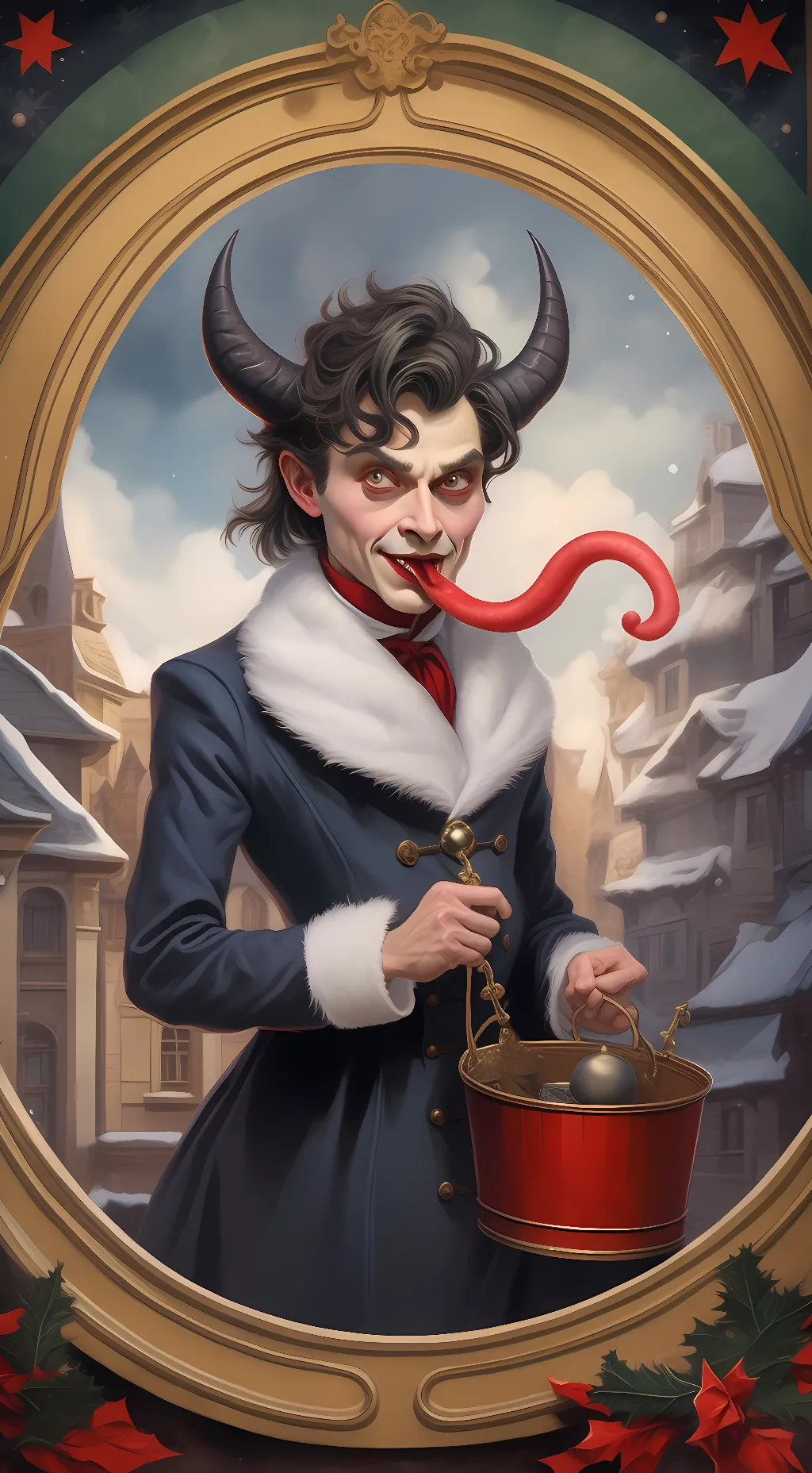 ai character: Krampus background