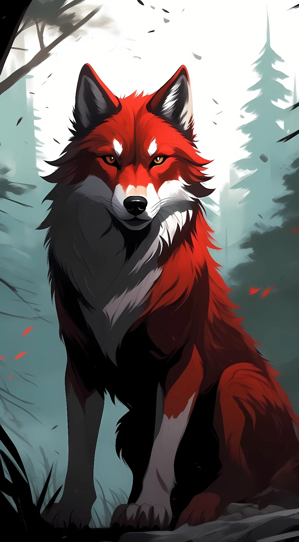 ai character: Alpha  background