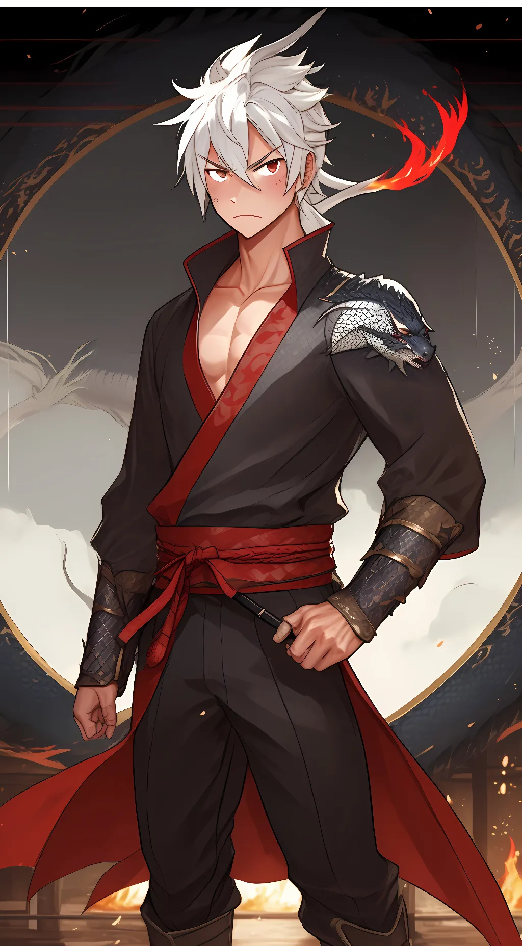 ai character: natsu  background