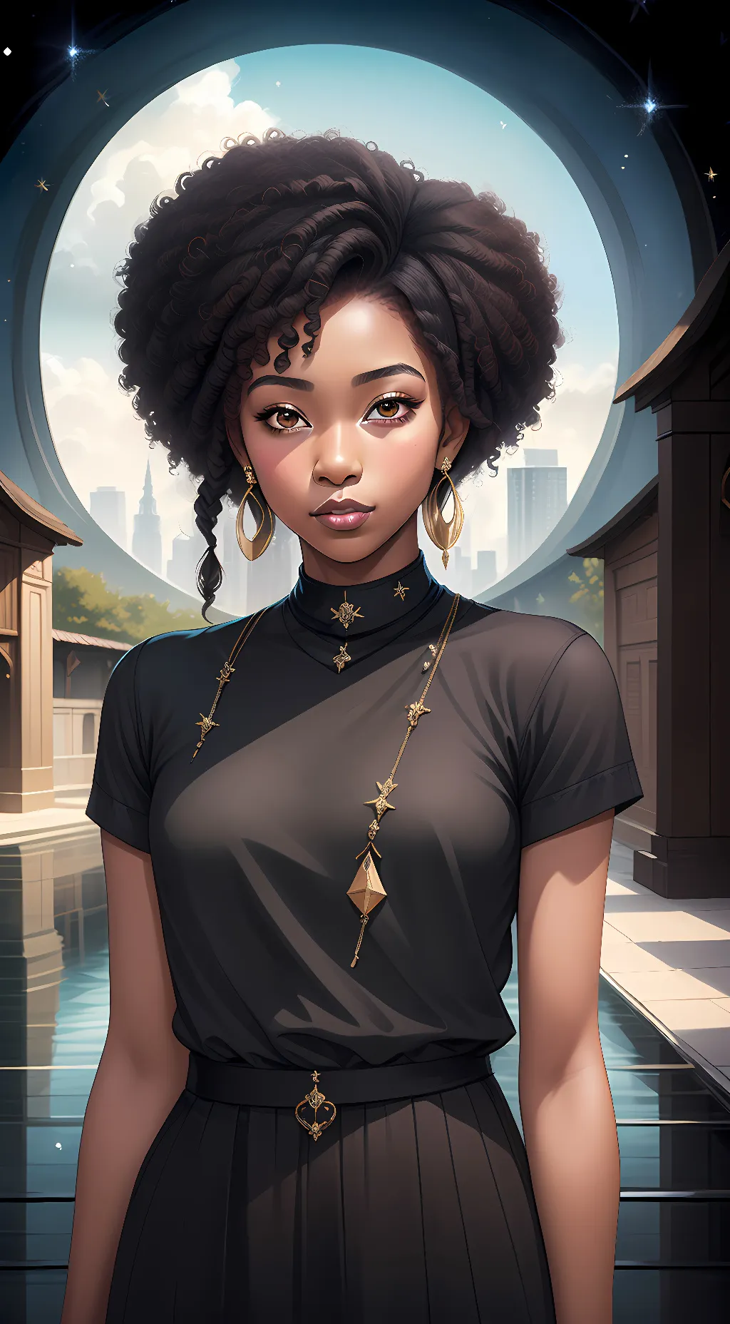 ai character: Akira  background