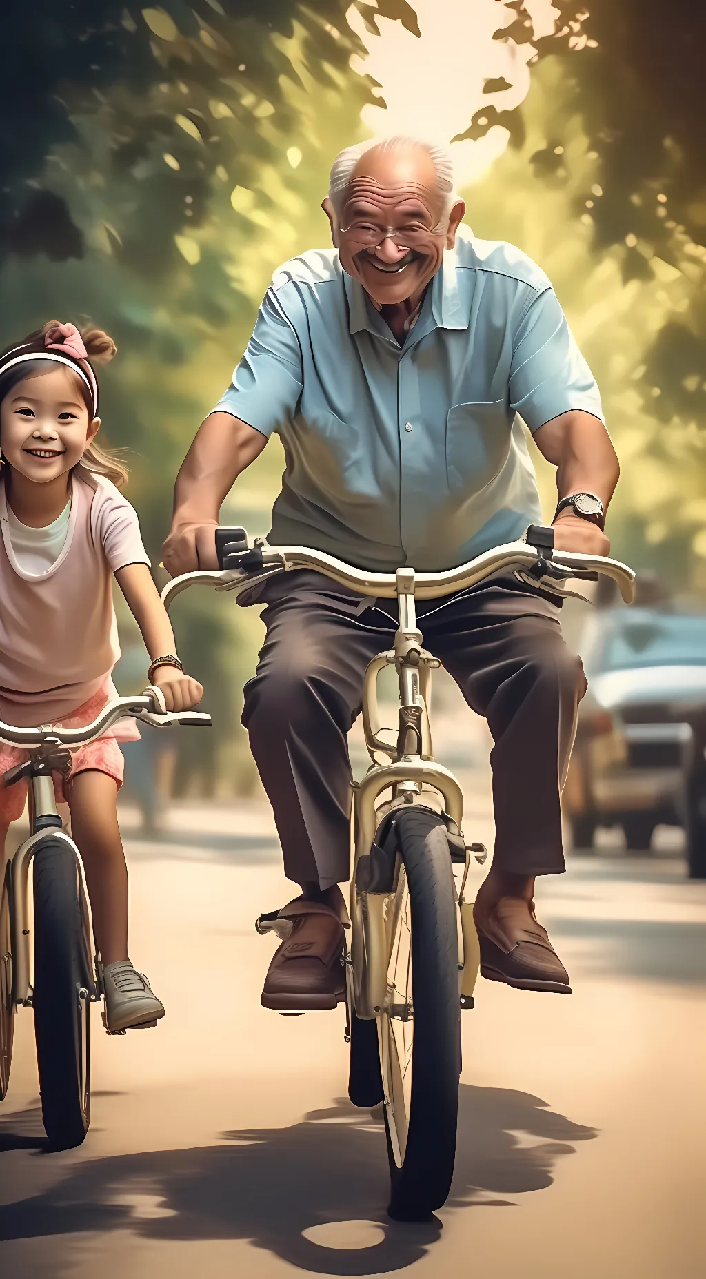 ai character: Papa background