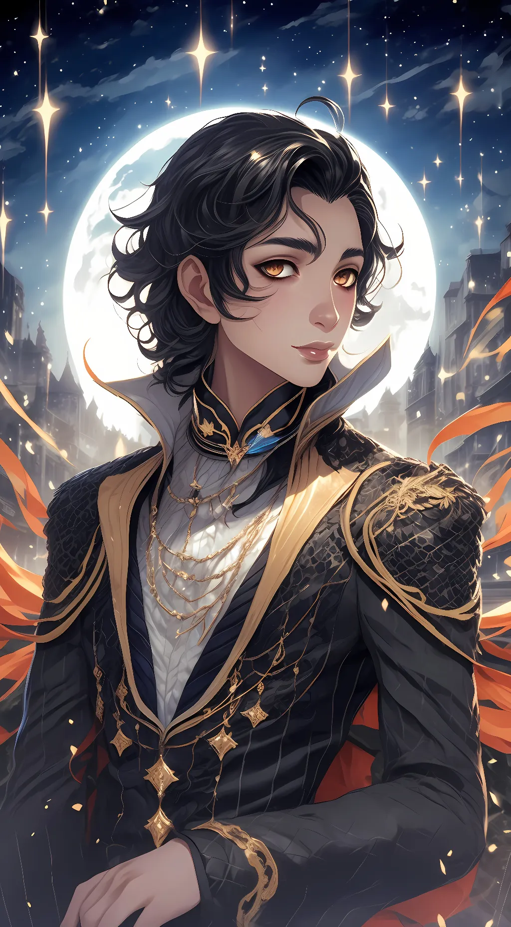 ai character: Vesuvius background