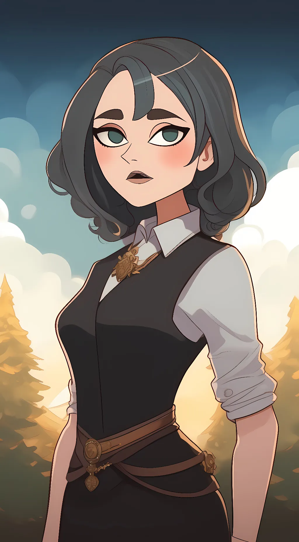 ai character: Gwen*total drama* background