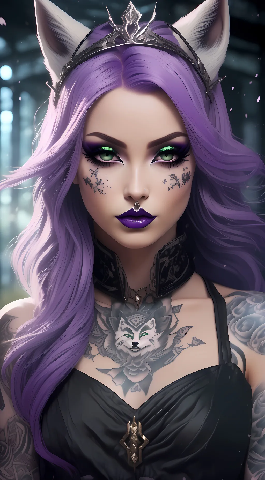 ai character: Amethyst background