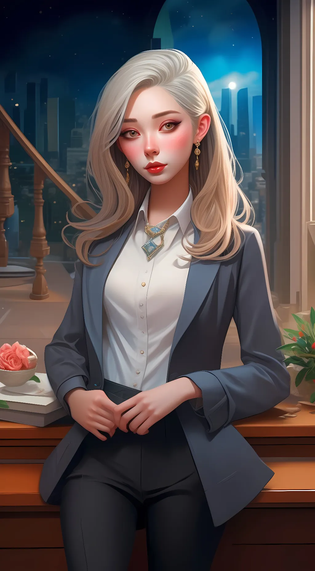 ai character: saw background