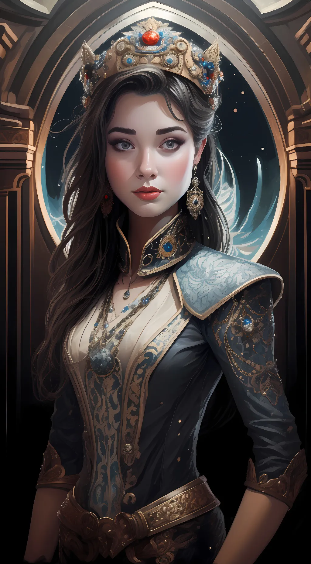 ai character: izabelle  background