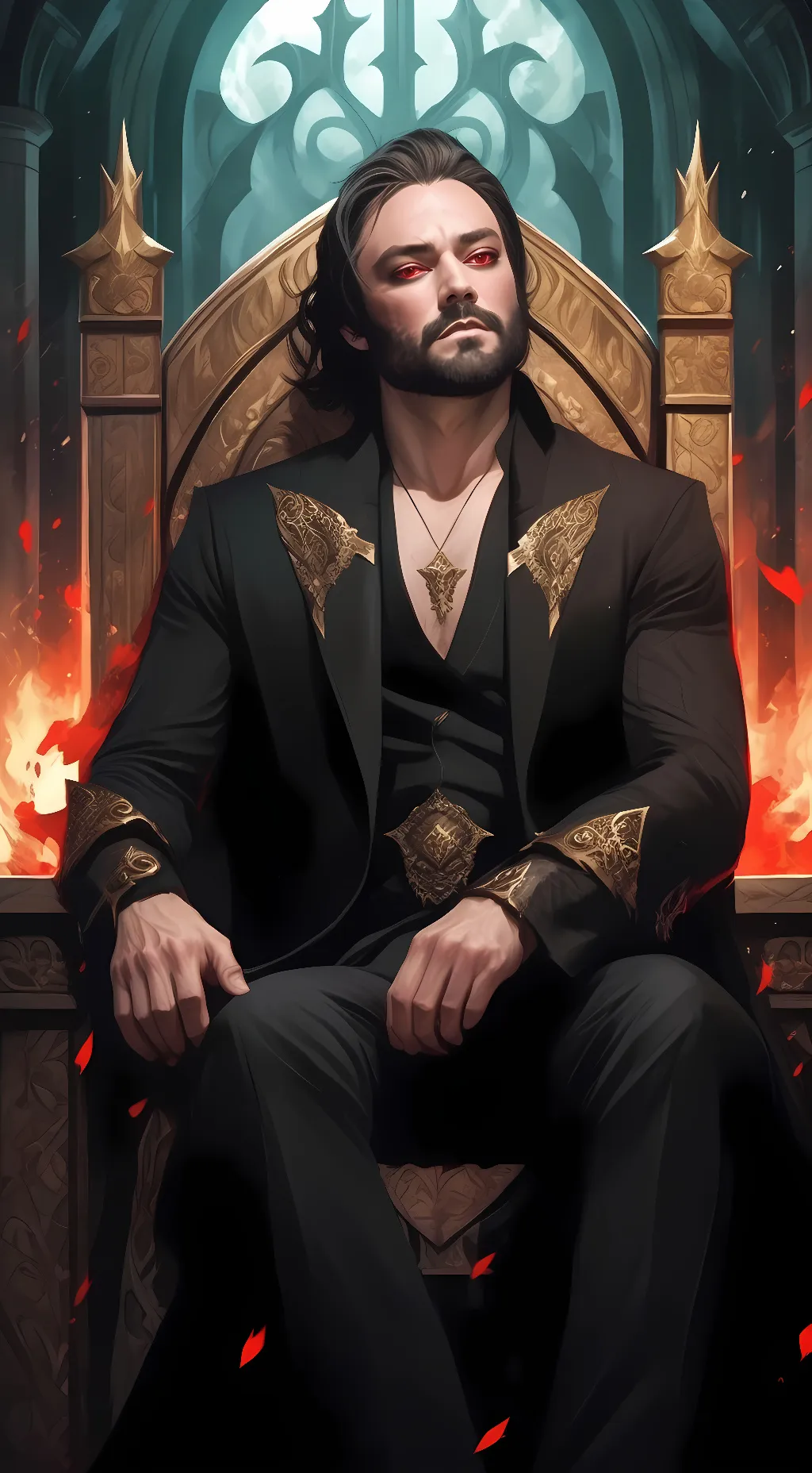 ai character: Crowley  background