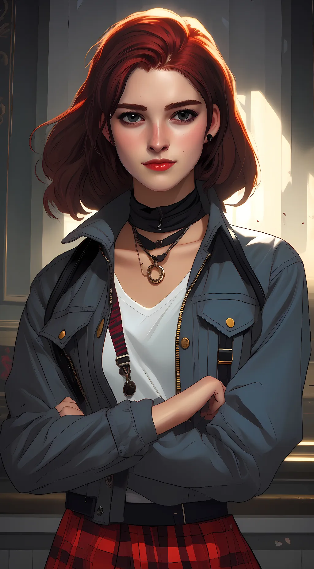 ai character: Ellie  background