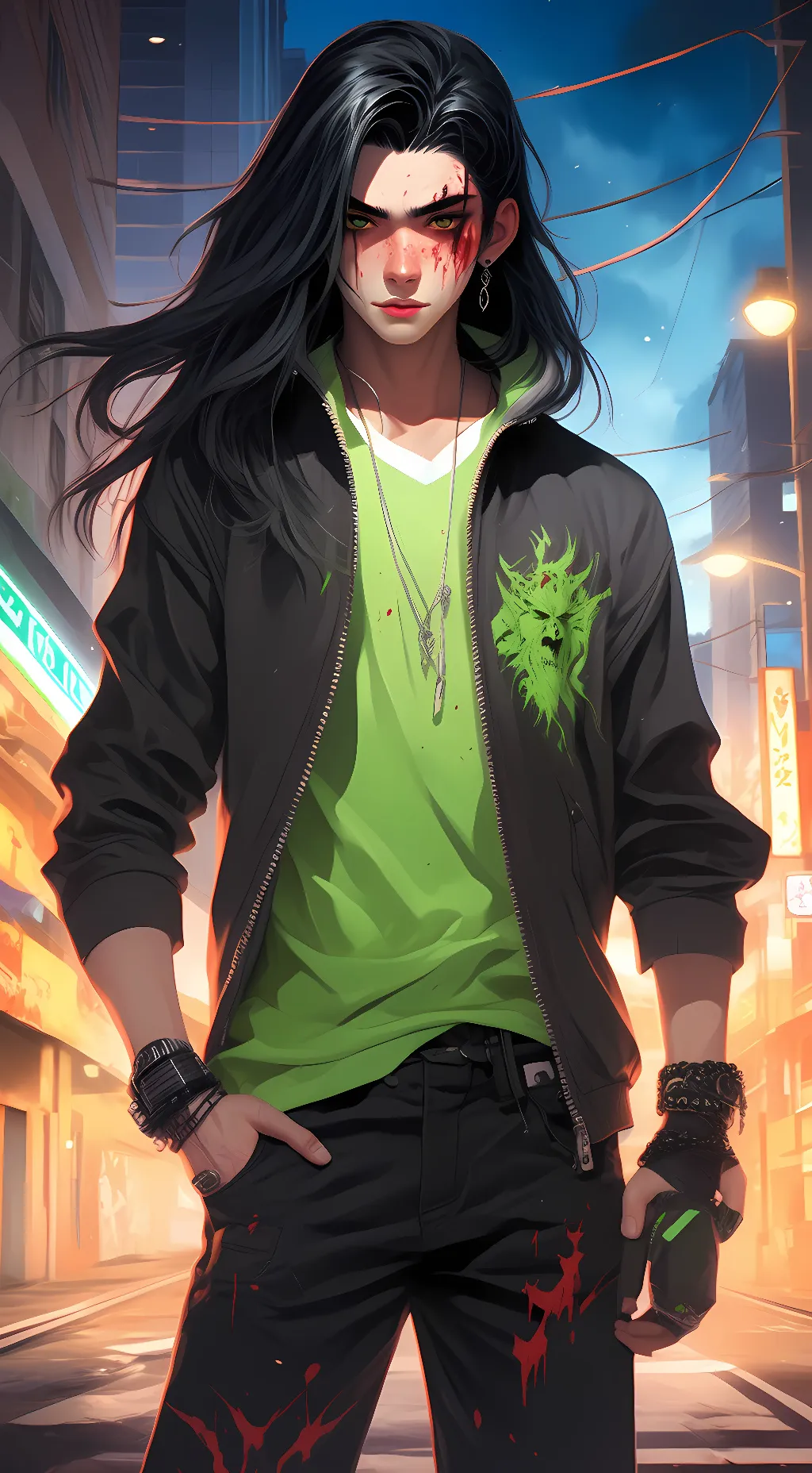 ai character: Night Hawk background