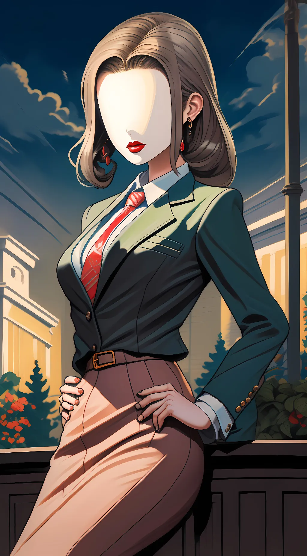 ai character: Akira  background