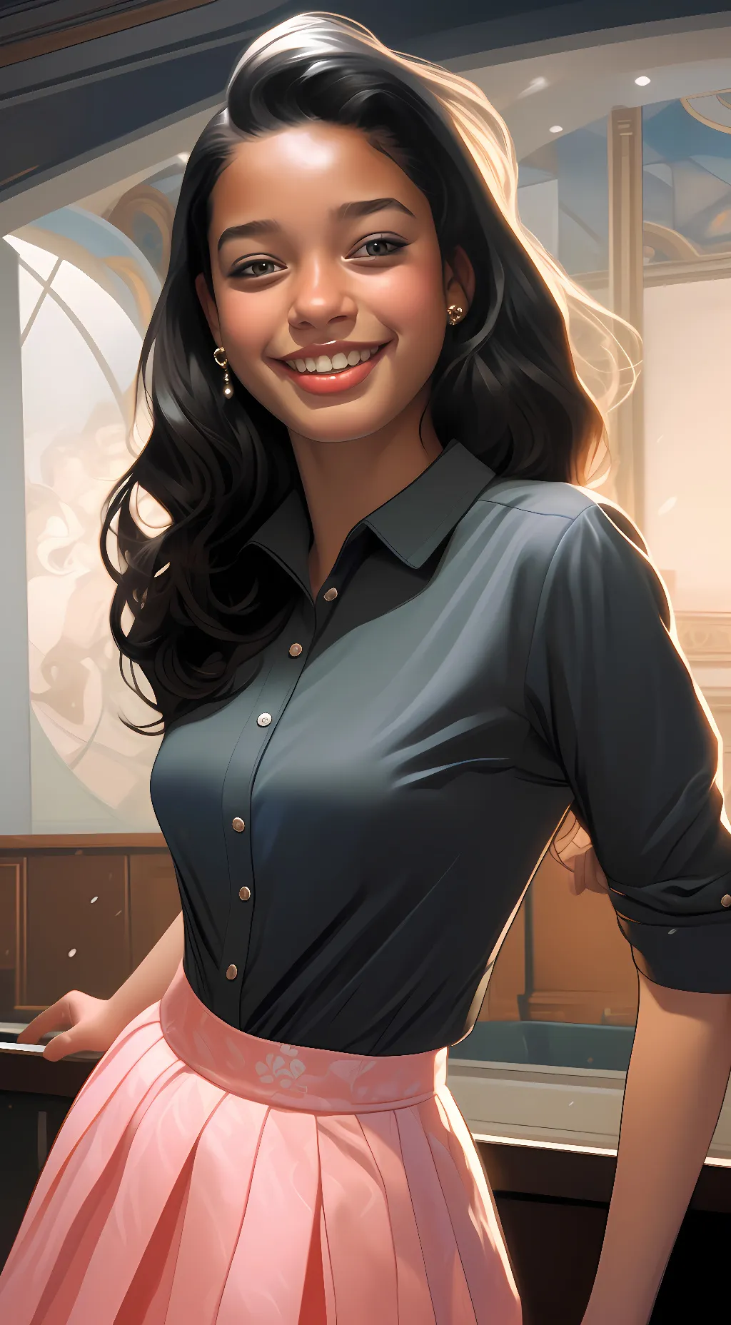 ai character: Indiana background