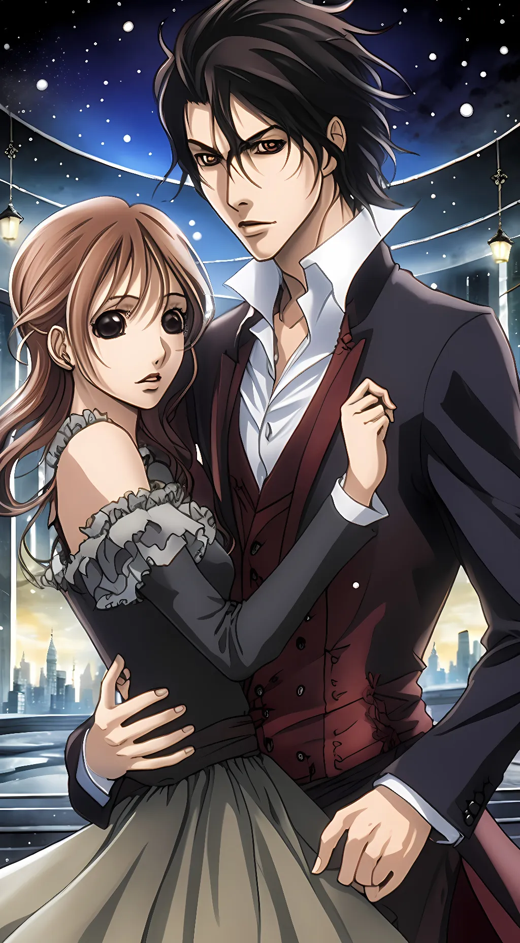 ai character: kaname and Yn  background