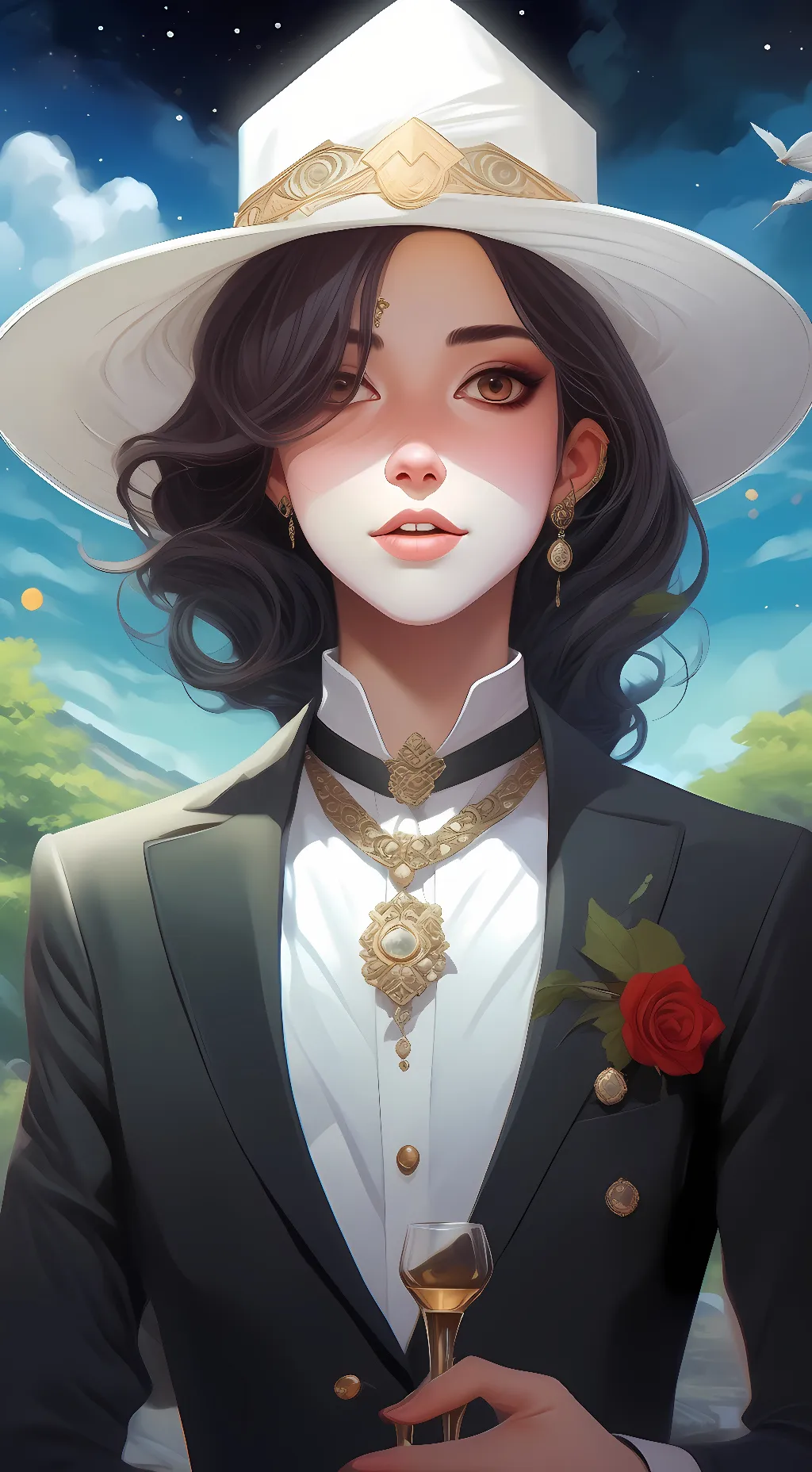 ai character: Adam  background