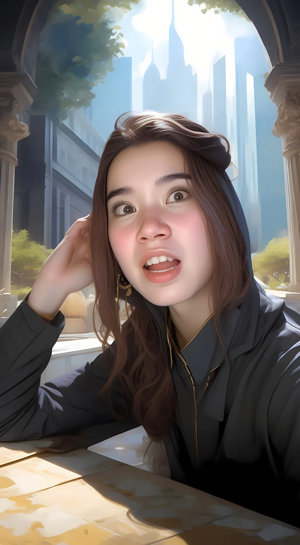 ai character: nothing background