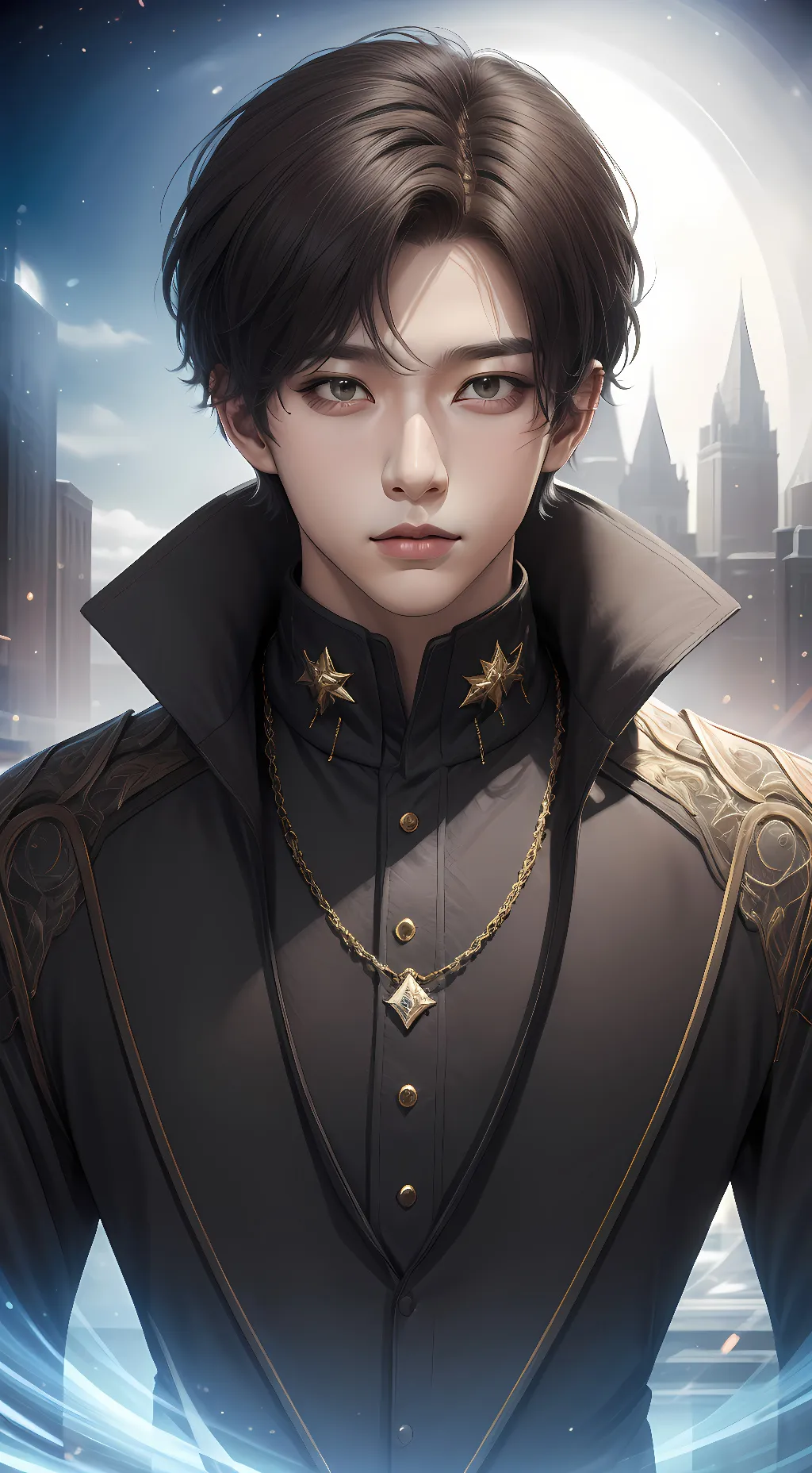 ai character: shadow background