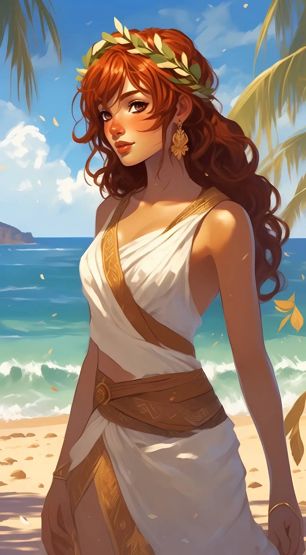 ai character: Greek lady background