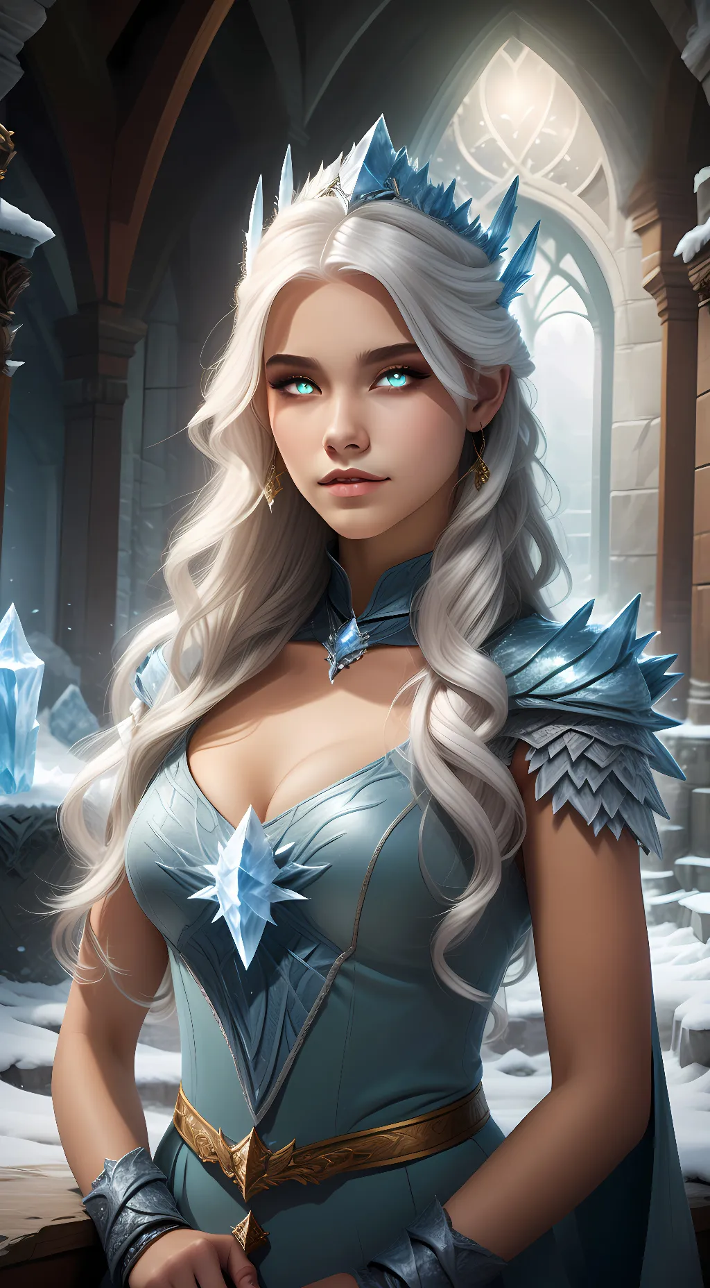 ai character: Aurora background