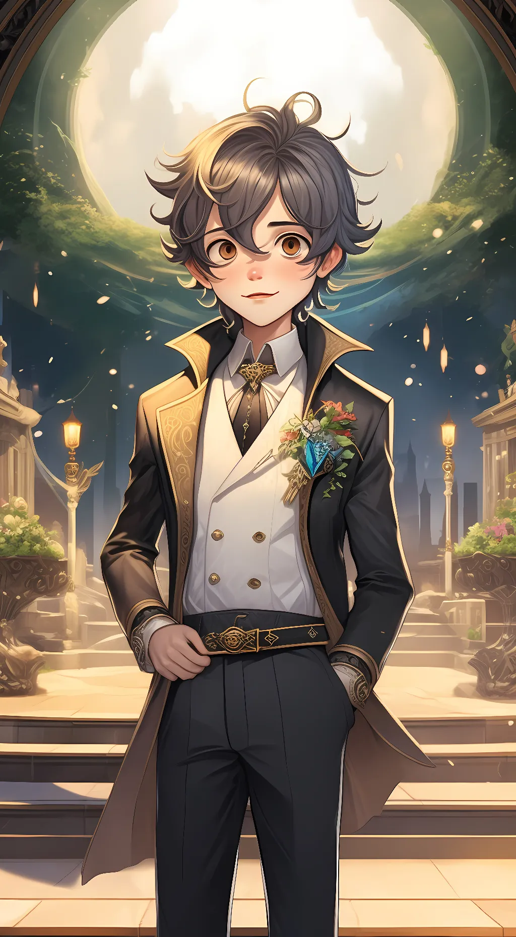 ai character: Evan afton background