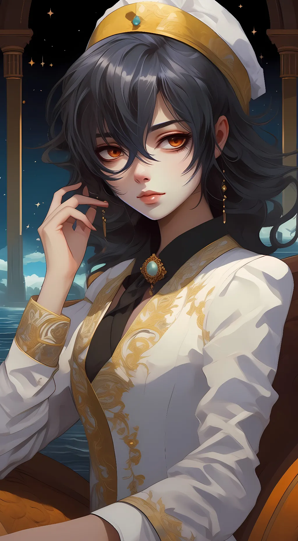 ai character: Sky background