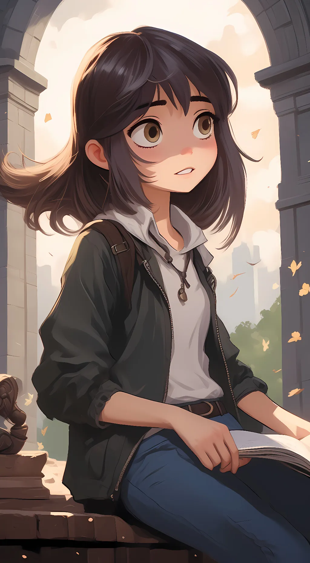 ai character: amethyst, background