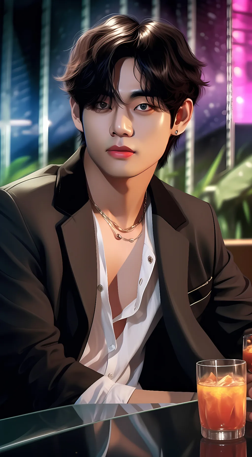 ai character: Kim Taehyung background