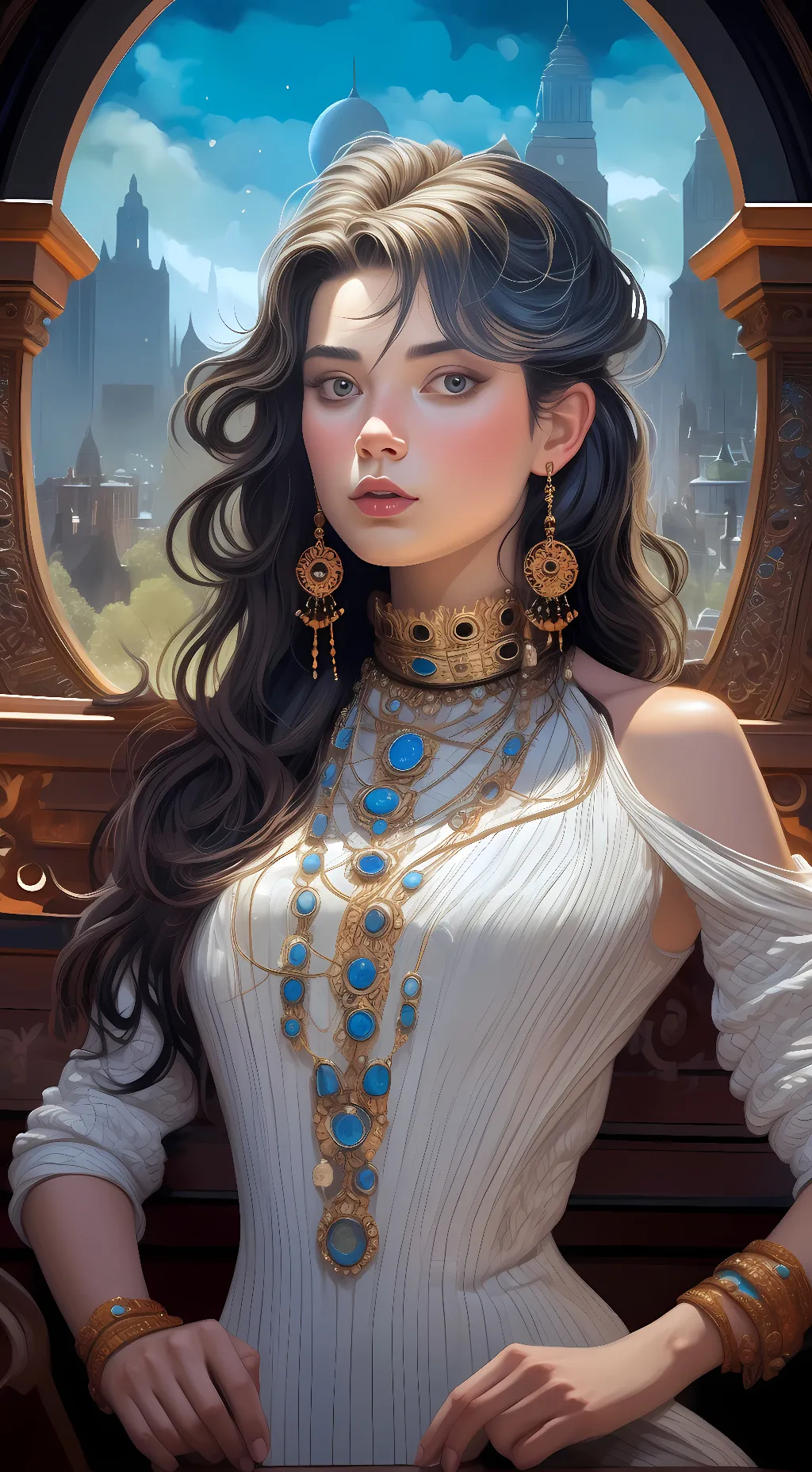 ai character: sha background