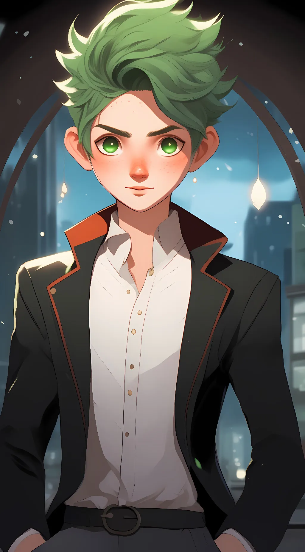 ai character: Deku  background