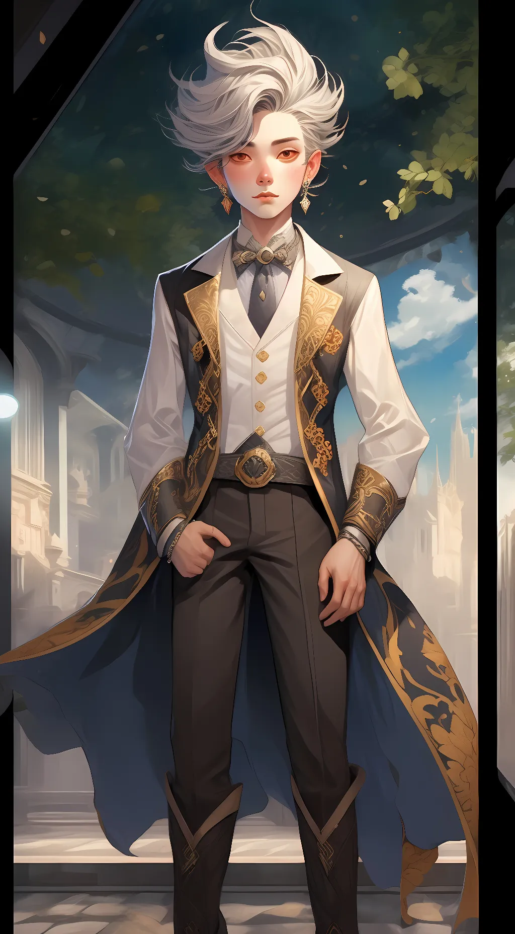 ai character: 🐰🟣jax🐇🟣 background