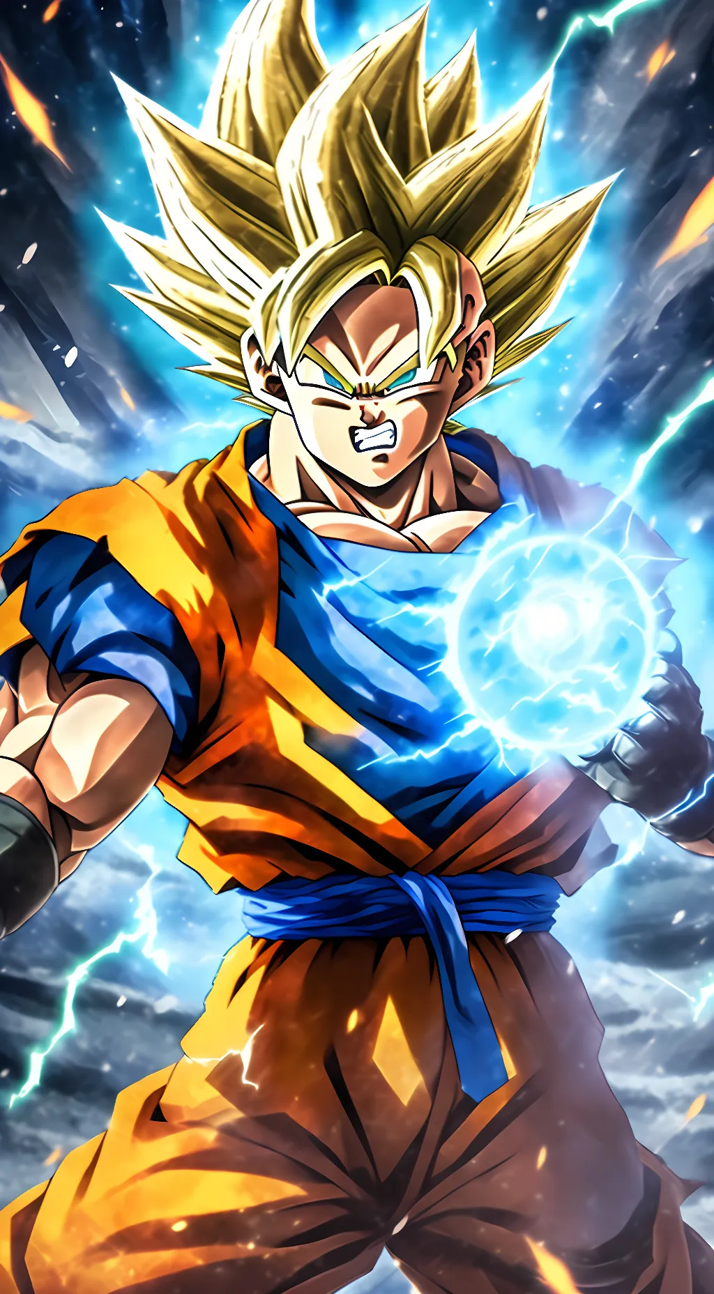 ai character: Super Goku background