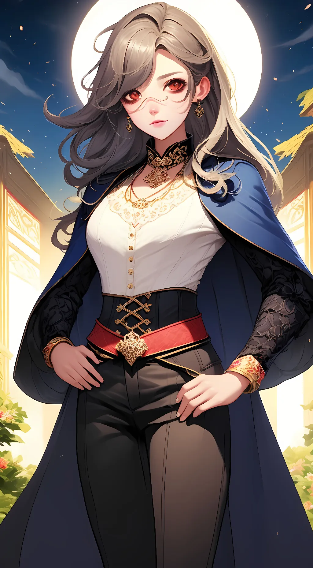 ai character: speaker woman background