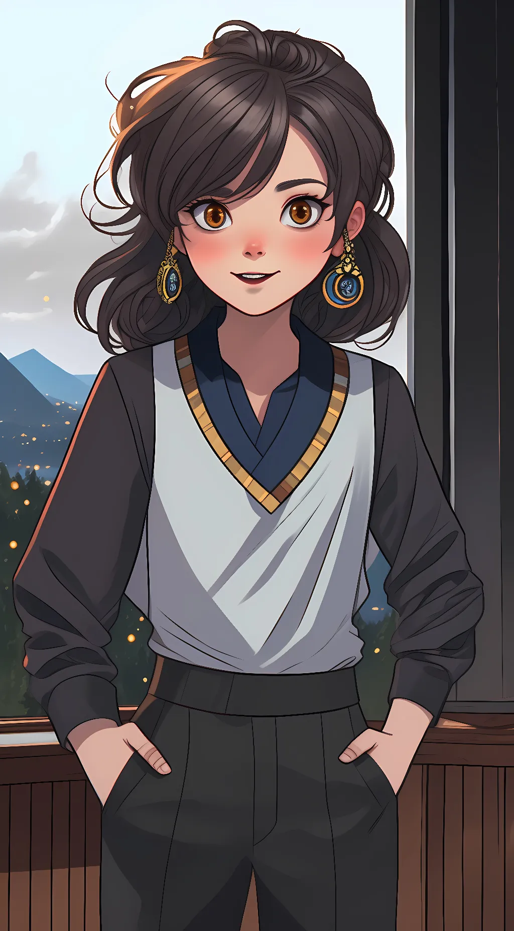 ai character: Rose❤️ background