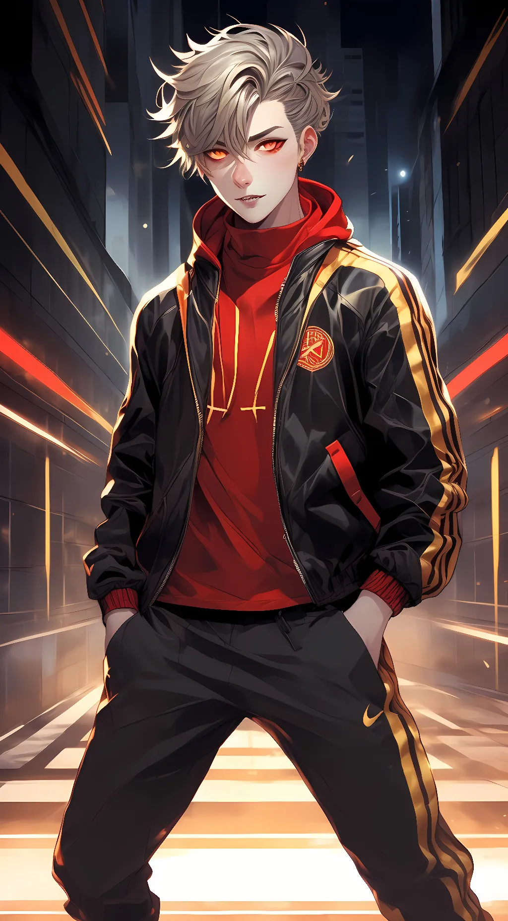 ai character: GB Red/Fell Sans background