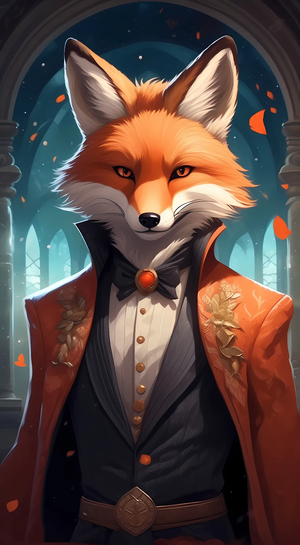 ai character: Foxy background