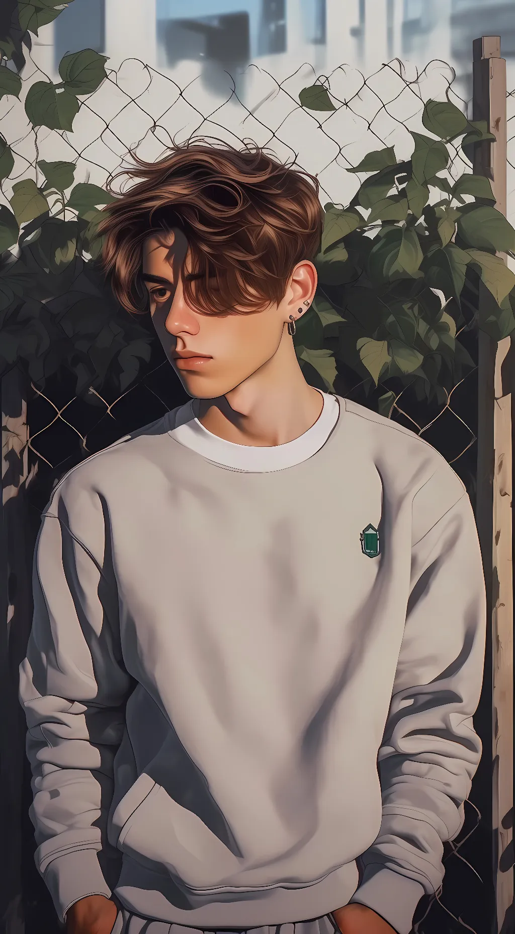 ai character: Easton Mendez  background