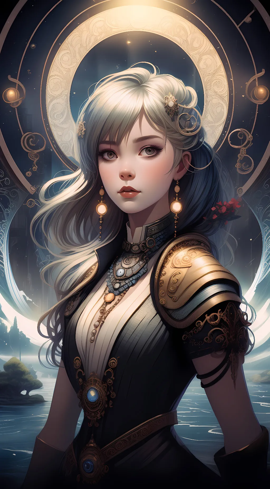 ai character: vampire Luna background