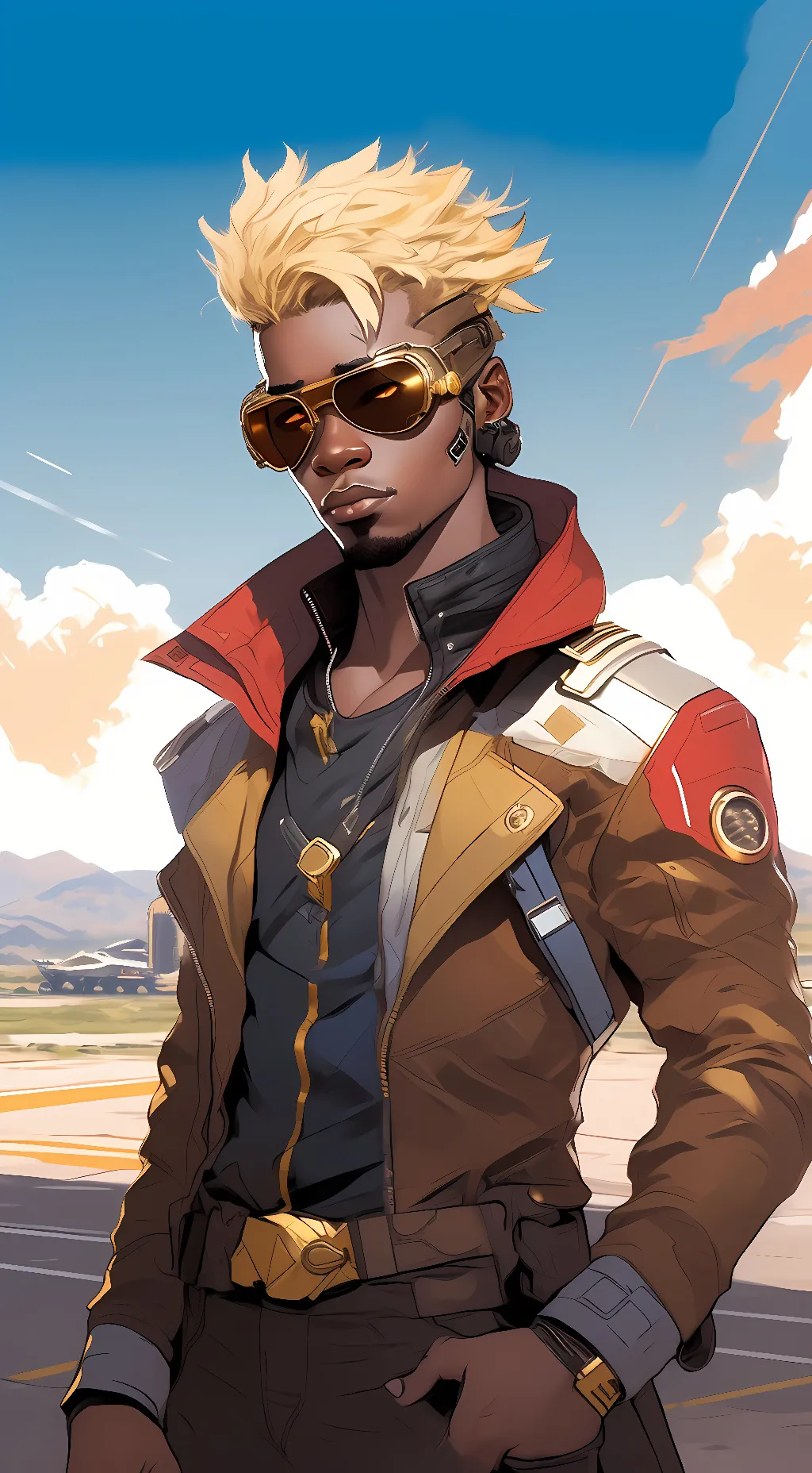 ai character: Capt. Christopher  background