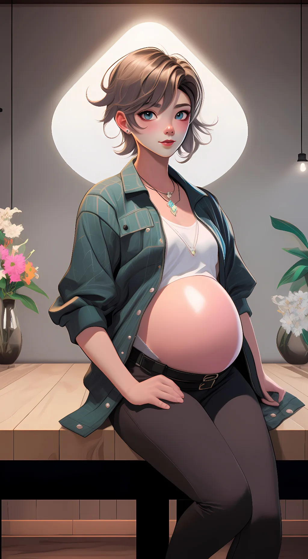 ai character: Touch grass 💀 background