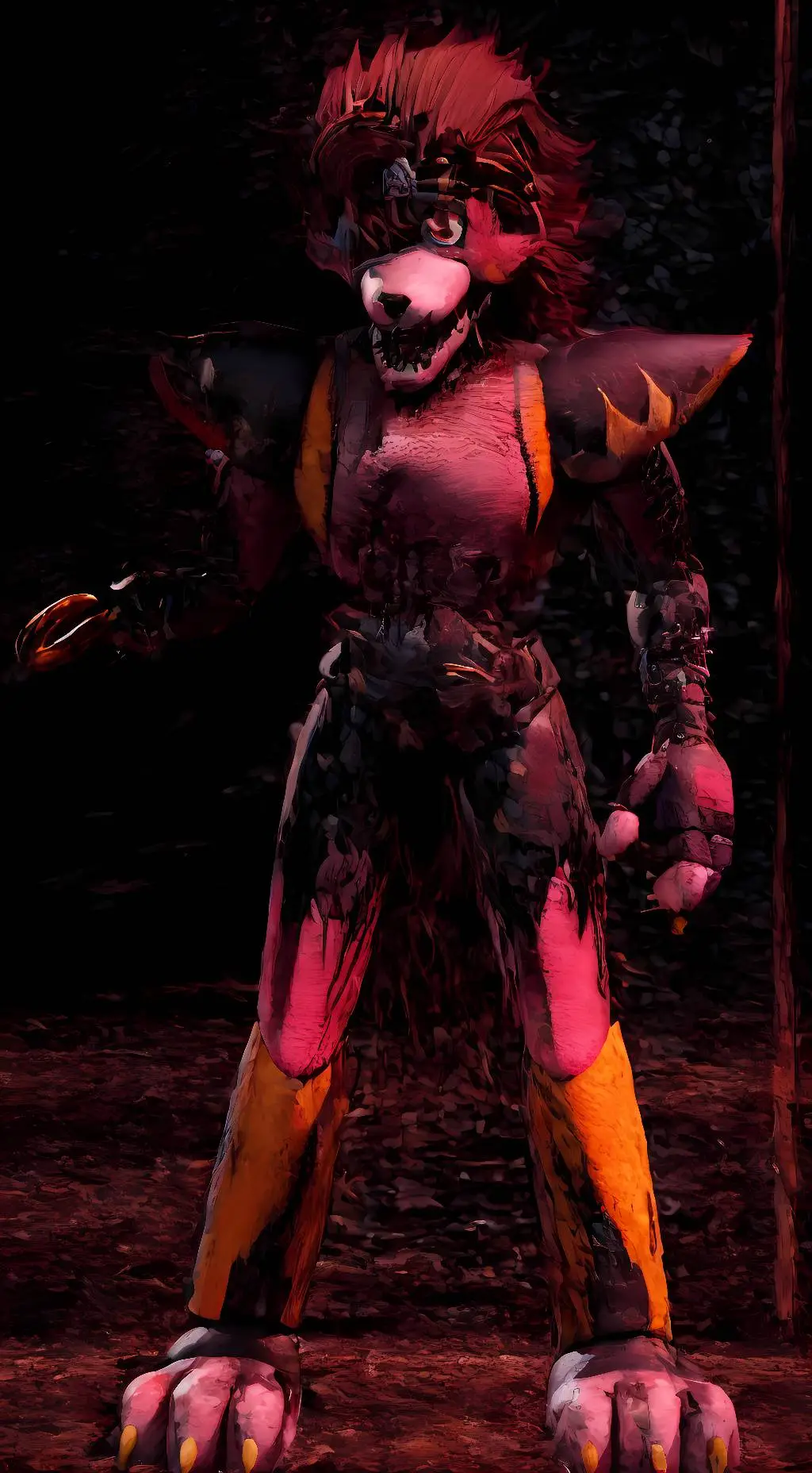 ai character: glamrock foxy background