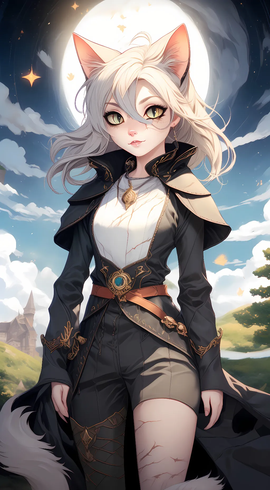 ai character: «Fresh'paw» background