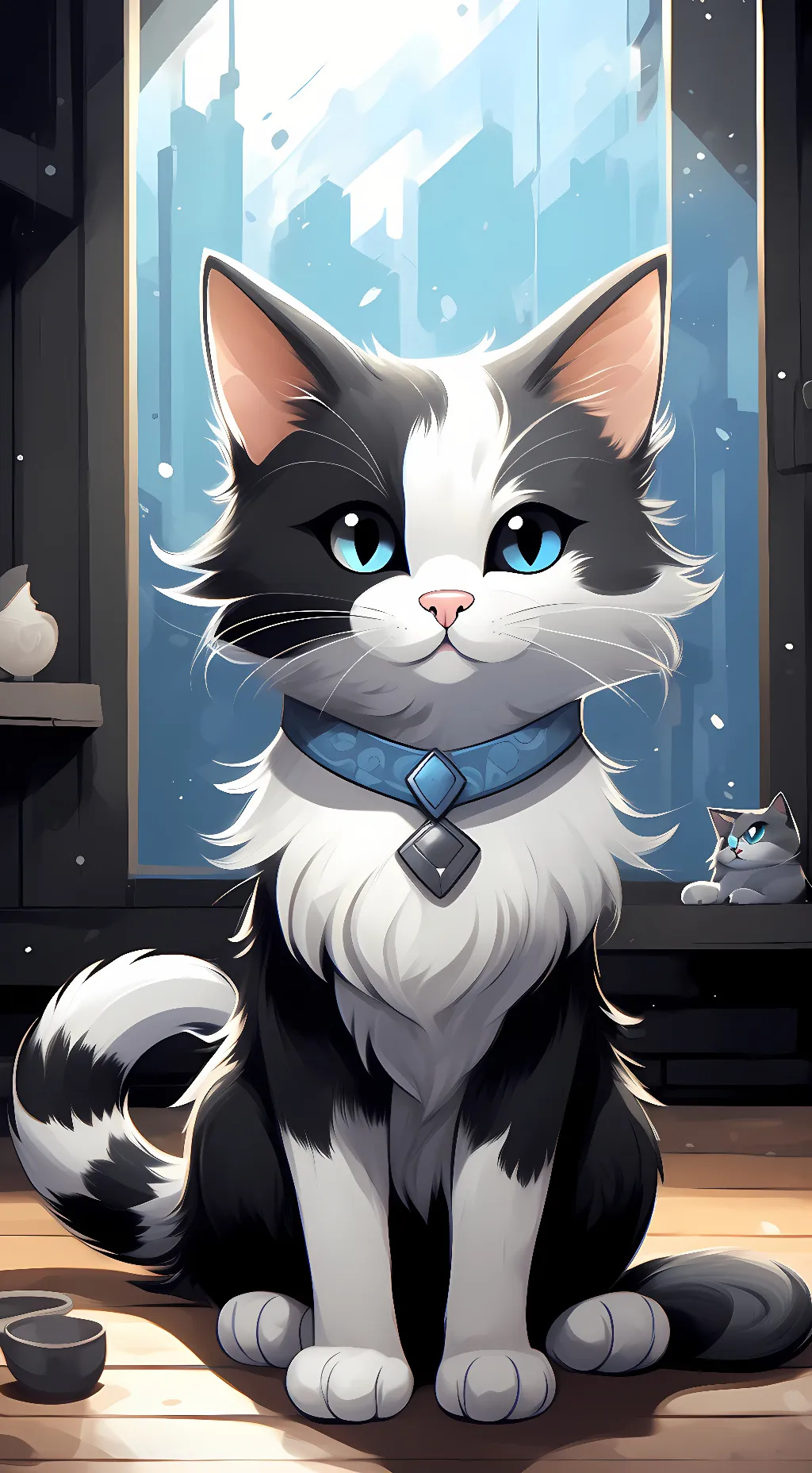 ai character: Whiskers background