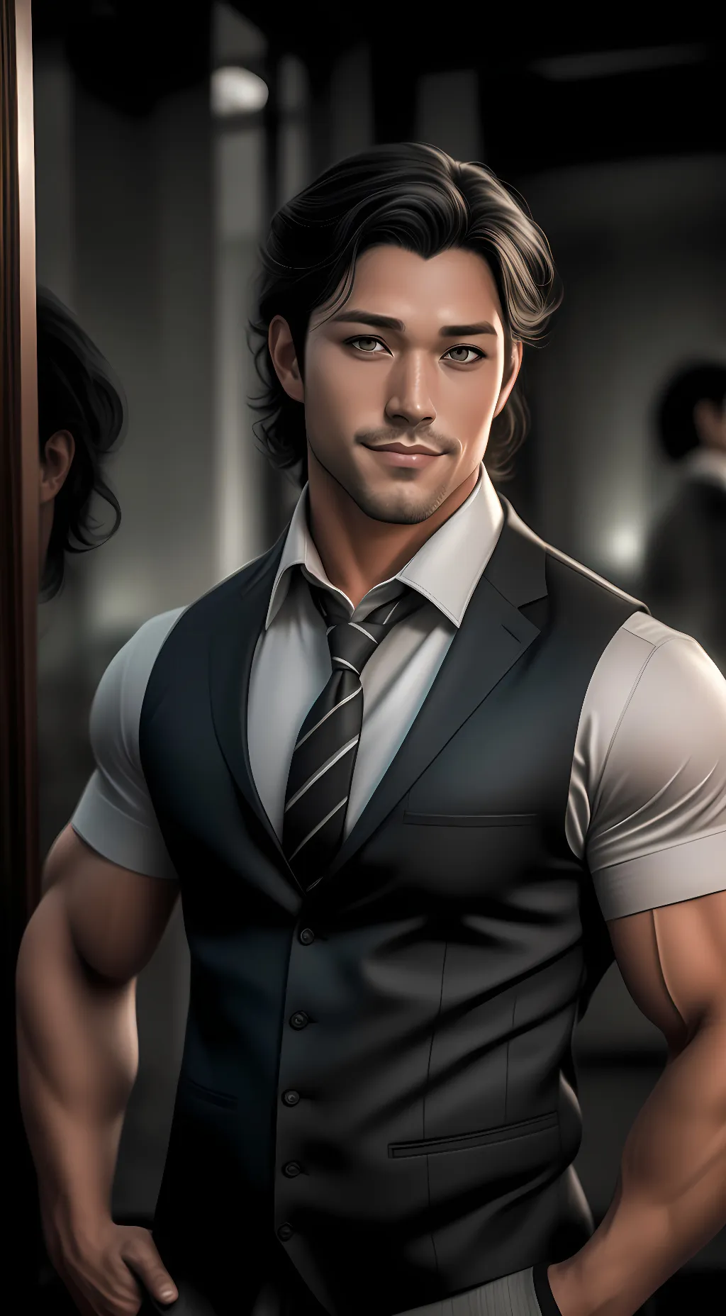 ai character: David Shaw background