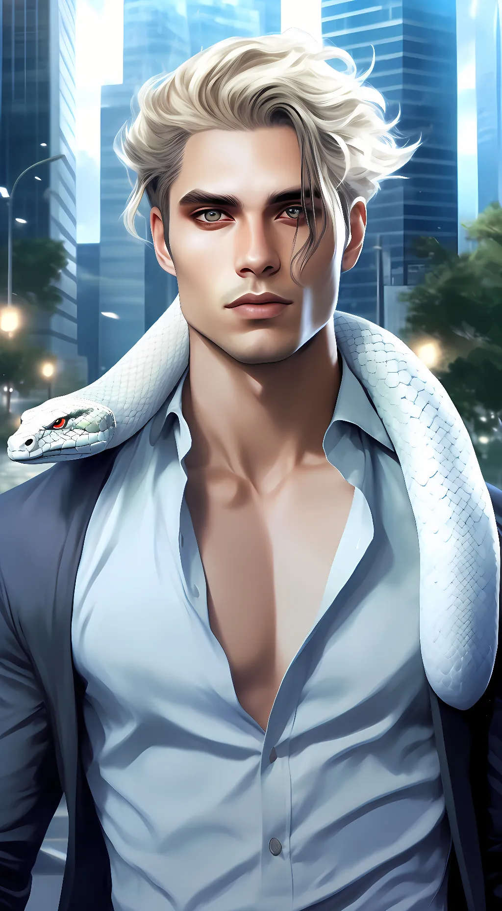 ai character: Alexander Black background