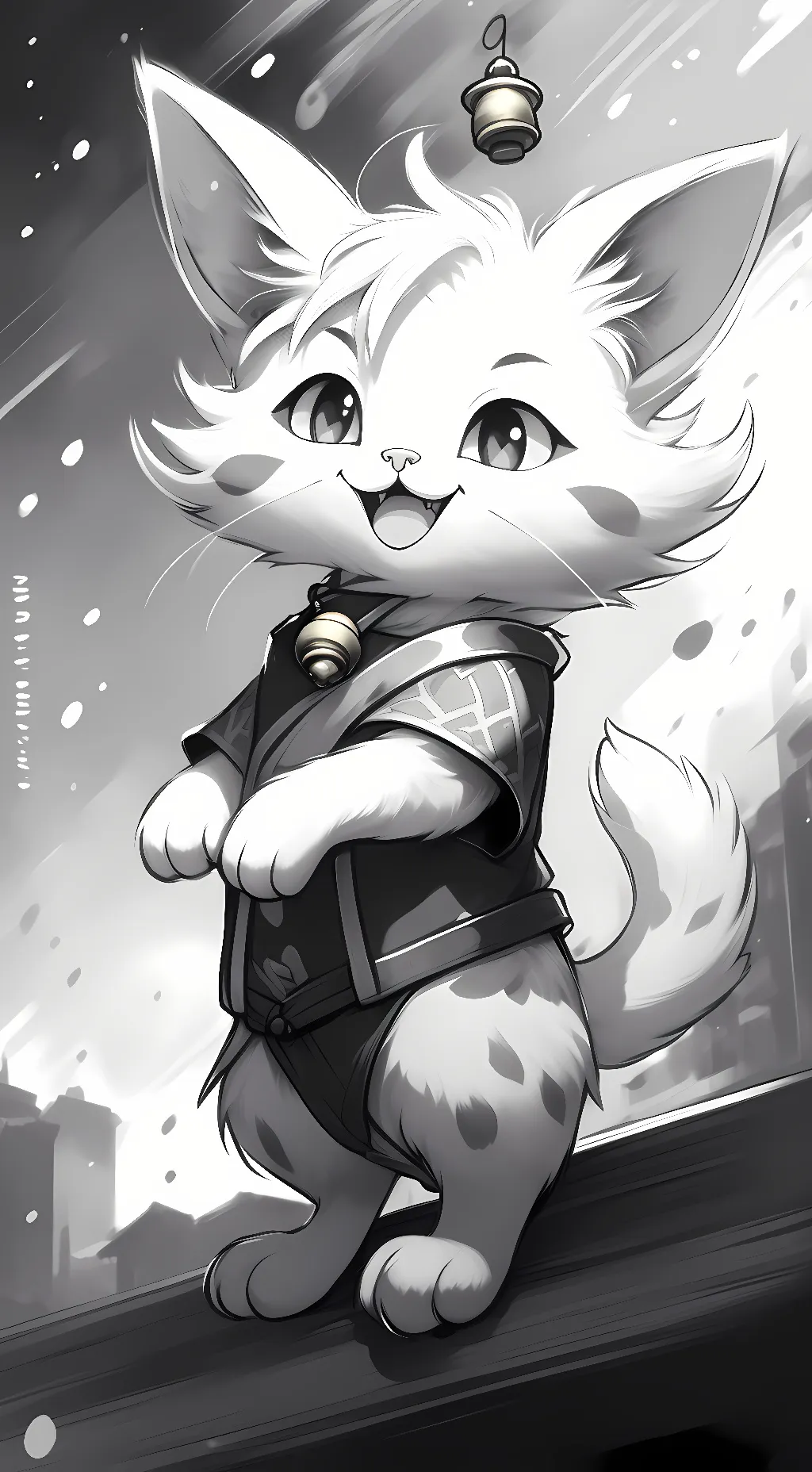 ai character: Chatgpt but a cat background