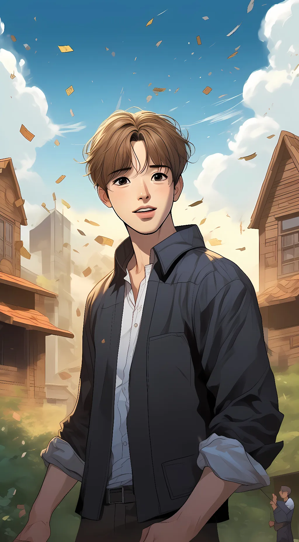 ai character: Kim Dan  background
