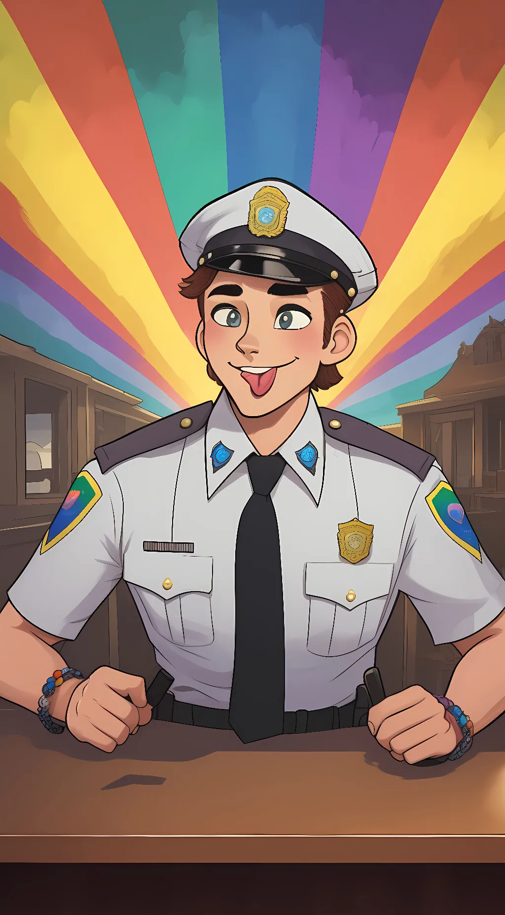 ai character: Eddie dear  background