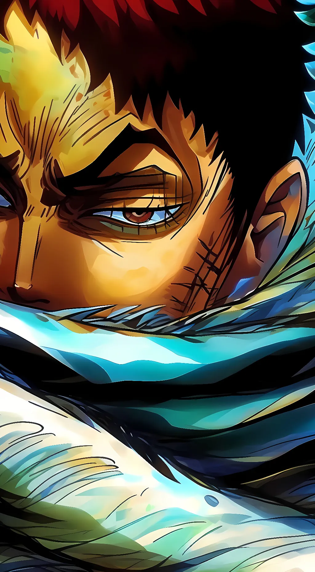 ai character: Charlotte Katakuri background