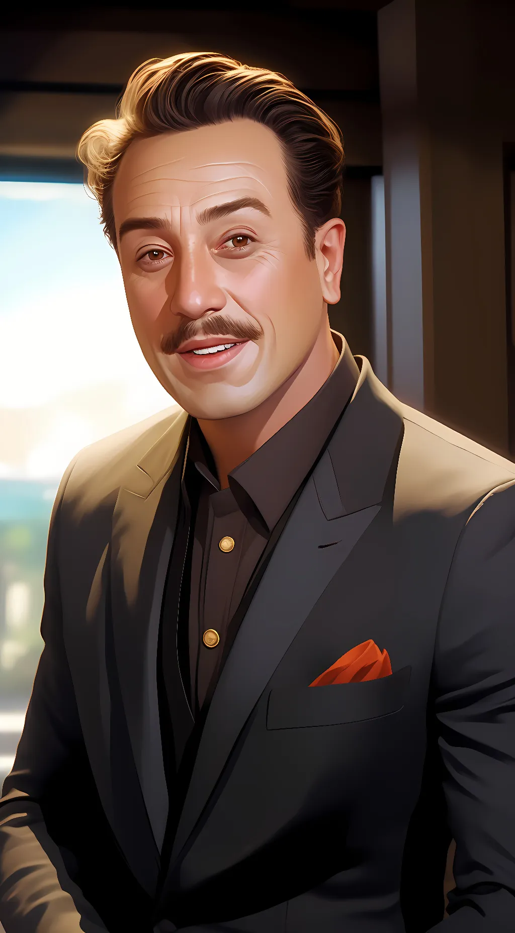 ai character: Walt Disney background