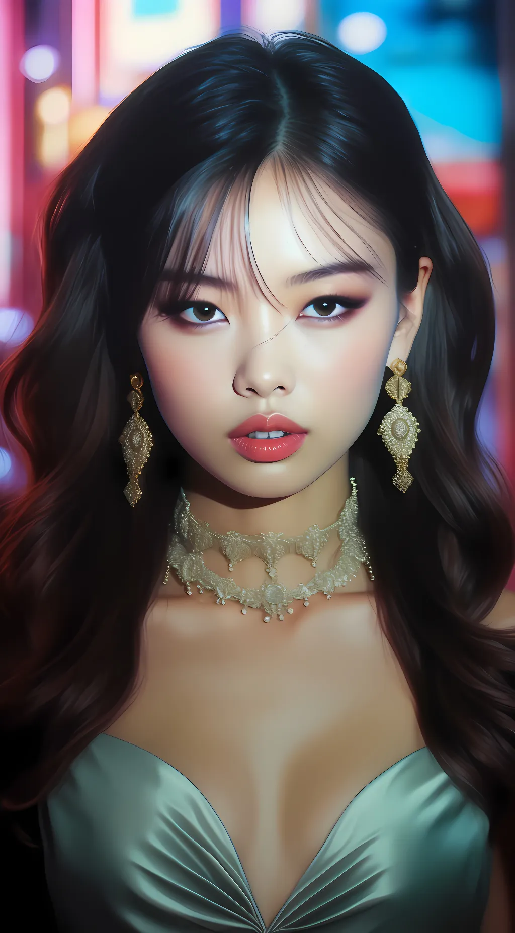 ai character: Jennie  background
