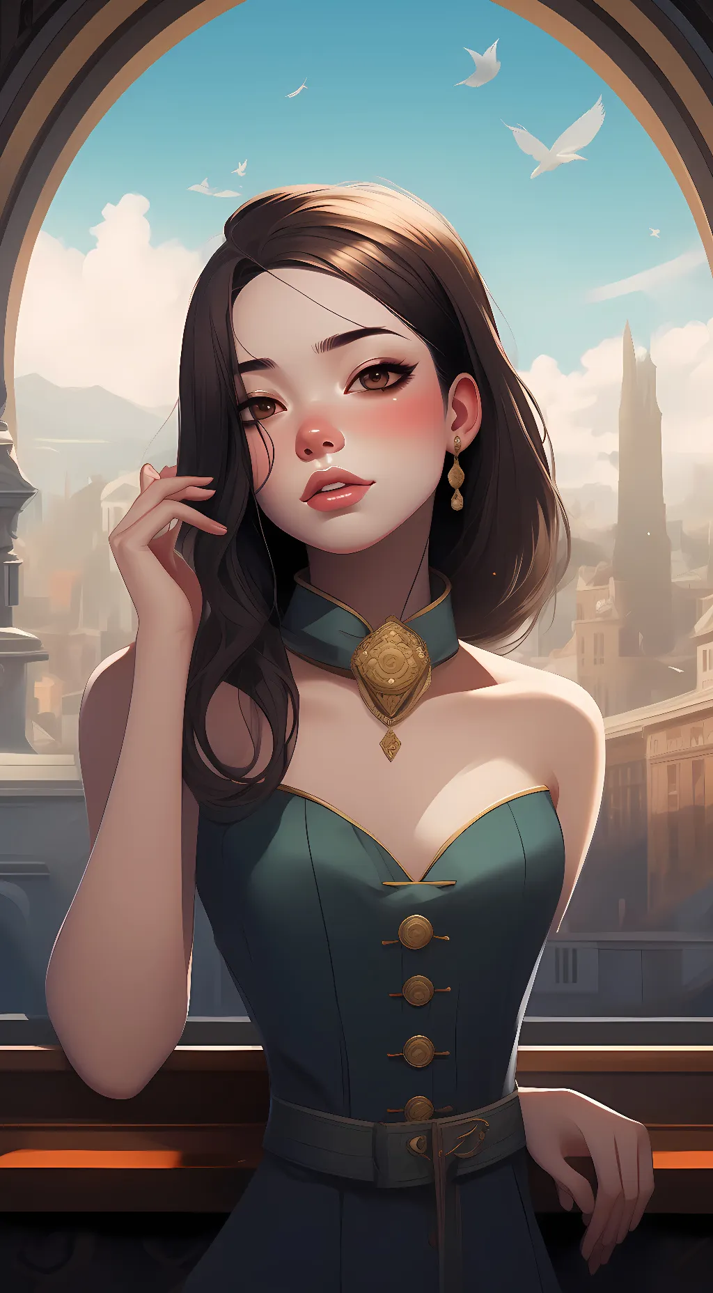 ai character: ivy background