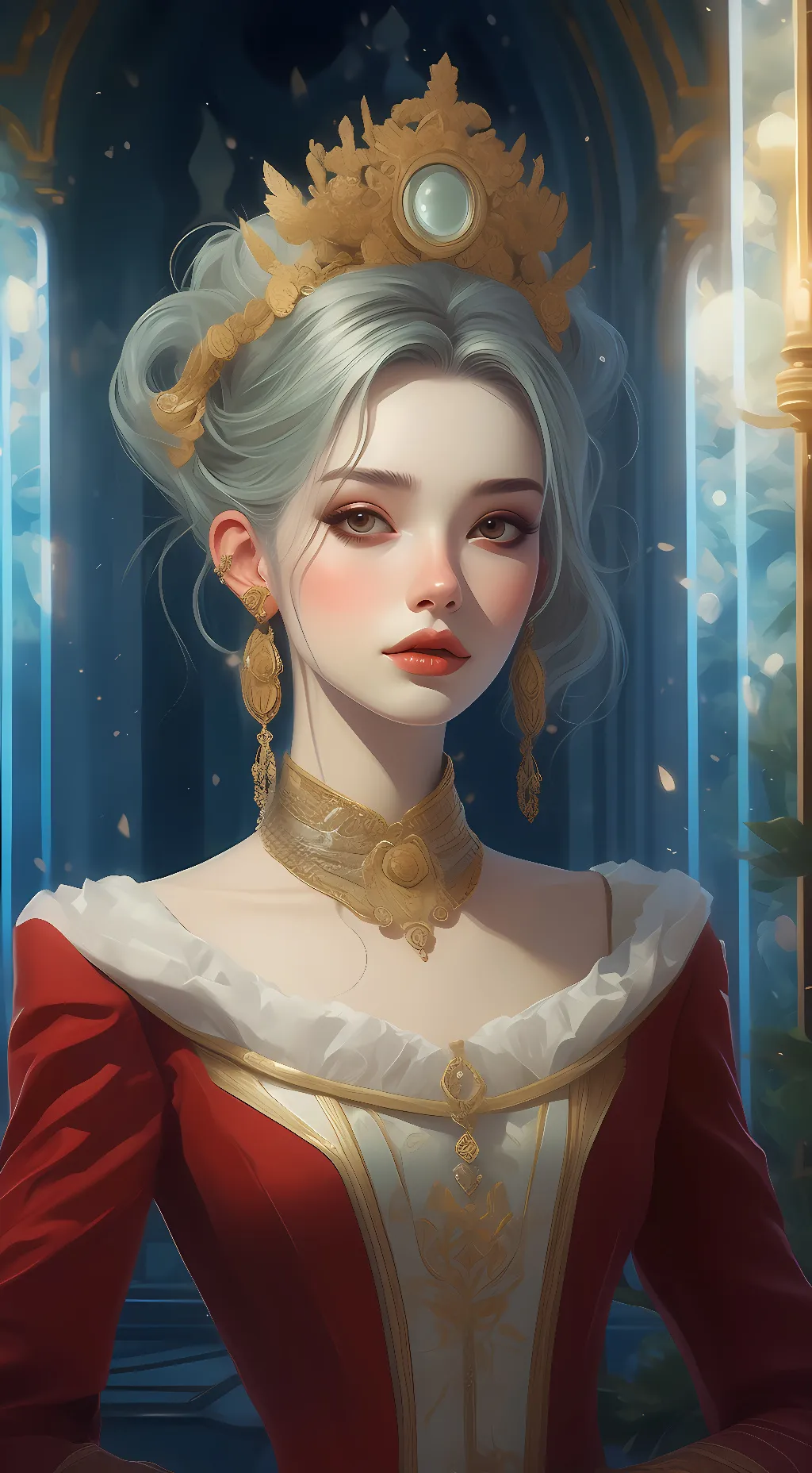 ai character: queen background